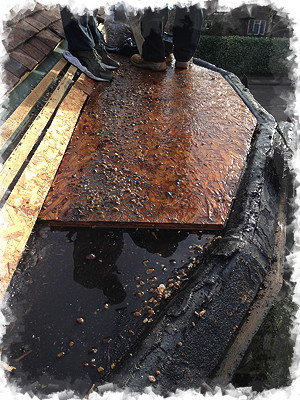 Roof before GRP Fibreglass