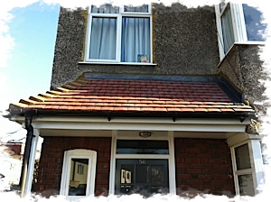 Porch roof: After